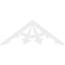 Ekena Millwork Pitch Riley Architectural Grade PVC Gable Pediment, 72"W x 27"H x 1"P (9/12) GPP072X027X100RIL - alternate 3